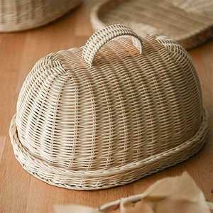 Cúpula para Alimentos de Bambú Tejida a Mano, Cubierta de Malla de Ratán Ecológica, Tapa Redonda Beige Natural para Cocina, Picnic, Restaurante, Hecho en Vietnam - Product Image 1
