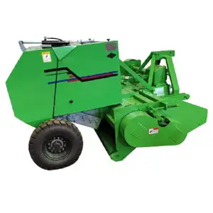 Hay Roll Round Baler Walking Tractor/Rice Straw Baling Machine Hay Baler Prices For Wet And Dry Grass