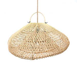 Handicraft Eco-friendly Bamboo Rattan Lampshade Modern <b>Chinese</b> Interlocking Frames Rattan Ball <b>Lamp</b> for Decoration 2-Year - Product Image 5