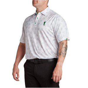 Camiseta de Golf de Manga Corta Sublimada con Logotipo Personalizado OEM, 100% Algodón, Transpirable, de Secado Rápido, Estilo Urbano para Hombre - Product Image 5