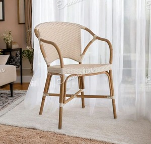 Vente d'usine Chaise élégante en bambou naturel Chaise en rotin Chaise d'extérieur pour salon de jardin - Product Image 6