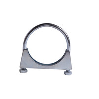 Collier de serrage en U robuste en acier inoxydable galvanisé pour raccordement de tuyau d'échappement, mesure en pouces