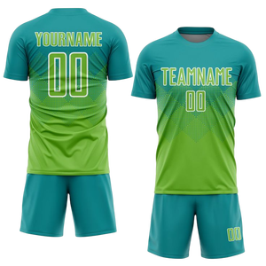 Conjunto de uniforme de fútbol sublimado personalizado camiseta de fútbol para hombre y pantalones cortos de poliéster transpirable ropa deportiva de entrenamiento - Product Image 1