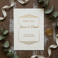 Carte d'invitation artisanale en papier coton 250 g/m², cartes de mariage, cartes d'anniversaire, belles, uniques, OEM, vente en gros 250 g/m²