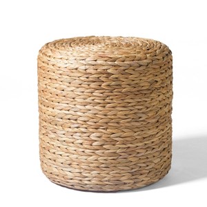 Repose-pieds en jacinthe d'eau, tabouret ottoman pratique, tabourets pour repose-pieds, repose-pieds tissé à la main - Product Image 3