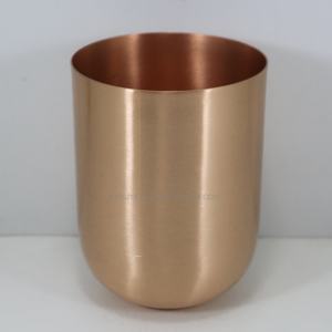 Bougeoir vide en or à impression personnalisée avec une capacité de Containers-16oz en cuivre de luxe Décoration de la maison de style floral moderne - Product Image 3