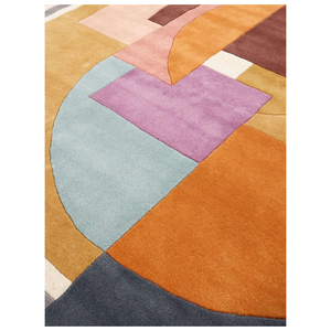 Meilleur tapis moderne de luxe en laine multicolore touffeté couloir chambre à coucher cuisine salon motif solide prière conception boucle de soie - Product Image 3