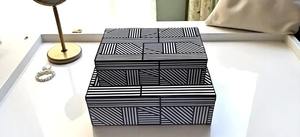 Caja de pañuelos con incrustaciones de resina moderna más vendida para almacenamiento de joyas pequeños tesoros y coleccionables - Product Image 2