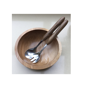 Suministro de fábrica Cuchara de ensalada de acero inoxidable Cubiertos Uso de té con mango de latón para el hogar Cuchara de vajilla Tamaño personalizado Hecho a mano - Product Image 3