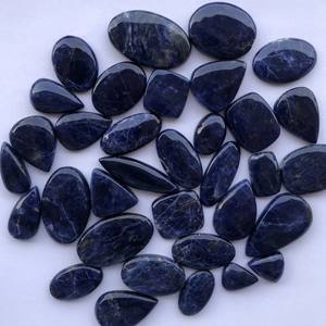 หินโซดาไลต์ธรรมชาติ20มม. 30มม. สำหรับตั้งเครื่องประดับอัญมณีฟรีไซส์สำหรับตัวแทนจำหน่ายขายส่งเครื่องประดับชั้นดี - Product Image 4