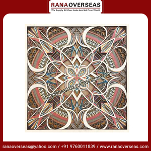 Décoration murale en bois découpée au laser multicouche moderne, motif paysager printanier, forme carrée, accents décoratifs à suspendre pour la maison, best-seller - Product Image 5