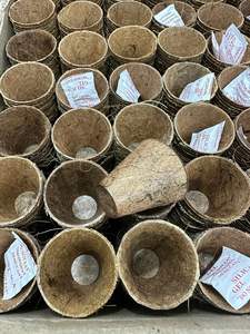 Pot de fleur de coco en fibre de coco de qualité supérieure 100% Pot de fleur de coco biodégradable écologique à bas prix prêt à expédier - Product Image 4