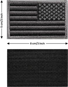 Patch de drapeau tactique des États-Unis Drapeau américain Patches d'emblème d'uniforme régulier et inversé des États-Unis d'Amérique - Product Image 2