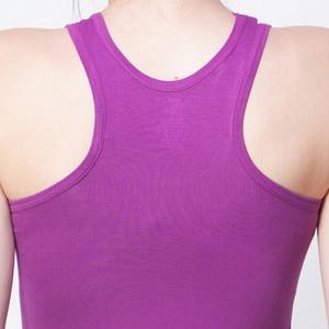 Débardeurs d'été décontractés style sportif T-shirt col rond en tricot satiné avec logo frontal Vêtements pour femmes - Product Image 6