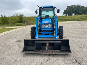 Tracteur agricole 4x4 LS bleu de qualité abordable avec chargeur frontal, machine agricole multifonctionnelle - Product Image 4