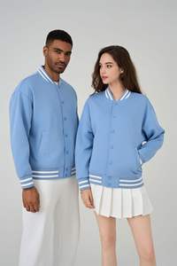 Chaqueta con letras abotonada y logotipo de equipo bordado personalizado abrigo de invierno de carreras de mezcla de algodón retro holgado con logotipo frontal - Product Image 4