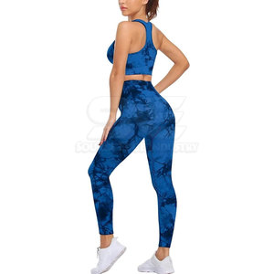 Tenues de sport pour femmes en 2 pièces, séchage rapide, écologiques, respirantes, en spandex/polyester, bretelles réglables, haute qualité - Product Image 4
