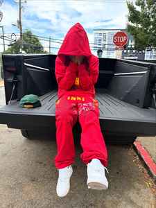 Ensemble de survêtement à capuche et de jogging en coton personnalisé de haute qualité pour hommes pulls à capuche surdimensionnés pantalons de survêtement délavés ensemble de 2 pièces pour hommes - Product Image 5