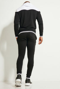 Survêtement surdimensionné en vrac pour hommes et femmes, couleur unie vierge, logo personnalisé, Baggy 2 pièces 100% coton, ensembles de survêtements unisexes - Product Image 5