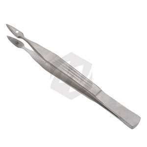 Walter-CARMALT Pince à échardes 4.75 pouces à pointe droite en acier inoxydable Pince à épiler pour premiers soins chirurgicaux Instruments médicaux antidérapants - Product Image 1