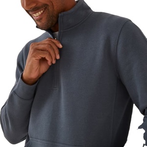 Nouveauté, sweat à capuche à demi-zip pour homme, léger, de haute qualité, impression de logo personnalisée, meilleur matériau, vente en gros, streetwear décontracté - Product Image 4