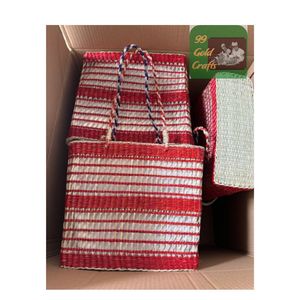 Bolsa de cesta de algas marinas hecha a mano ecológica, almacenamiento multiusos, compras, Playa y picnic, bolsa tejida - Product Image 5