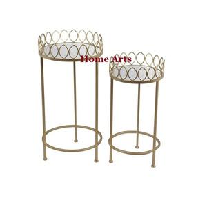 Set of 3 Different Sizes Serving <b>Tray</b> With Superior Quality Round Shape Tea Coffee <b>Snacks</b> <b>Tray</b> For Home Use - Product Image 3