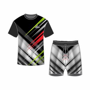 2026 hombres ropa de verano Conjuntos Casuales trajes sublimados manga corta Camiseta y pantalones cortos 2 piezas conjunto de pantalones cortos de playa - Product Image 4