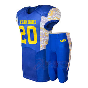 Uniforme de fútbol americano Unisex de gran venta, equipo de secado rápido transpirable con mangas cortas, opción de talla grande disponible - Product Image 5