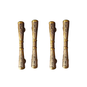 Ensemble de poignées de porte ambidextres en laiton antique 44 cm, design Pendopo, poignée de traction facile à installer, appartement, villa, entrée extérieure - Product Image 4