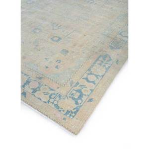 Tapis vintage en laine dorée noué à la main, motif médaillon chinois traditionnel, rectangulaire 9x12 pour la maison, la chambre, le couloir Pae-4042 - Product Image 2