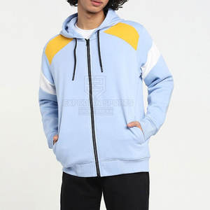 Sudaderas con Capucha y Cremallera de Manga Larga, Diseño Personalizado, 100% Algodón, Invierno, Color Sólido para Hombre, Ecológicas y Transpirables - Product Image 5