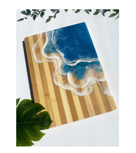 Planche à découper en résine époxy verte Planche à fromage de bonne qualité pour fête d'anniversaire d'hôtel au meilleur prix - Product Image 6