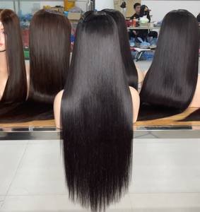 วิกผมตรงซุปเปอร์โบนส์ผมต่อหนังแท้ติดลูกไม้ติดหนังแท้แบบ HD วิกผมดิบจากเวียดนาม100% - Product Image 3