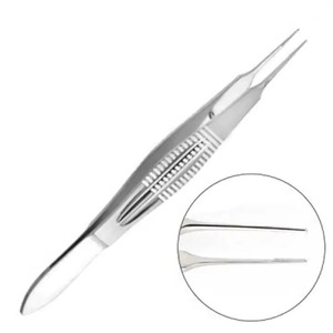 Pince Castroviejo ophtalmique de haute qualité 4 "Suture 0.5mm pince à épiler Micro Instruments chirurgicaux CE par Zuol - Product Image 2