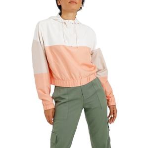 Veste coupe-vent pour femmes en gros pull personnalisé tissu polyester respirant à capuche femmes coupe-vent veste de sport - Product Image 3