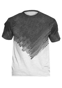 Camiseta de manga corta con cuello redondo para hombre, transpirable, ligera, con estampado Digital, estilo pijo, ajuste Regular, poliéster/algodón/LICRA - Product Image 3