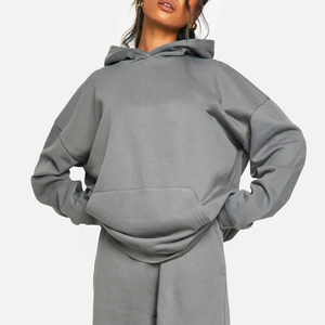 Pull-over bouffant personnalisé à logo imprimé pour femmes Sweats à capuche pour femmes Vêtements décontractés de haute qualité Streetwear surdimensionné hip hop Sweats à capuche pour femmes - Product Image 3