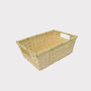 Paniers de rangement en bambou colorés super bon marché Artisanat du Vietnam Cadeaux de vacances de Noël - Product Image 1