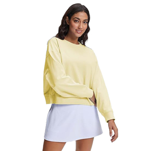 Sweat-shirts pour femmes en molleton épais doublé, chauds, coupe décontractée, surdimensionnés, respirants, streetwear, confortables - Product Image 2