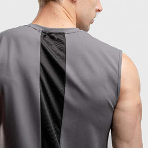 <b>Mens</b> tank top cotton sleeveless gym fitness workout <b>singlet</b> custom logo printing wholesale - Product Image 5