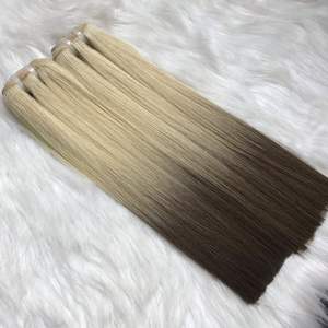 Vente en gros 100% trame droite d'os vierge pour perruques de cheveux bruts vietnamiens de couleur ombre perruques de cheveux humains de haute qualité grand stock - Product Image 1