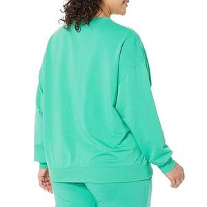 เสื้อกันหนาวแบบวินเทจของผู้หญิงเสื้อสเวตเชิ้ตคอกลมแขนยาวผ้าฟลีซ450gsm สำหรับฤดูหนาว - Product Image 5