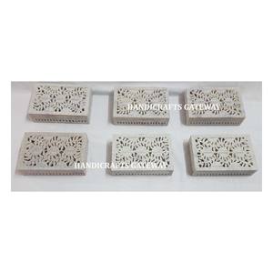 Joyero tallado de esteatita, forma Rectangular, diseño moderno pulido tallado más fino para regalo de negocios y caja de almacenamiento de joyas - Product Image 1