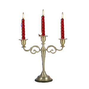 Candélabre à 5 bras en métal argenté de conception étrangère pour la fête de mariage en forme personnalisée de taille normale Pure Meta - Product Image 4