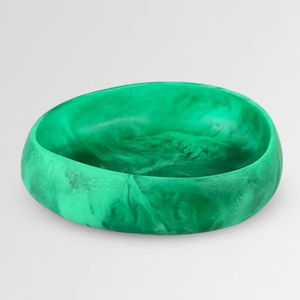 Saladiers ronds en résine polie faits à la main, grande taille, pour salades de fruits, multicolores, haute qualité, pour fêtes, emballés en cartons - Product Image 1