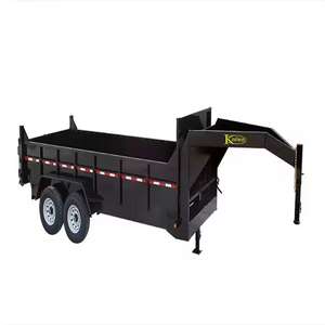 Remorque agricole à benne basculante à quatre roues pour tracteur, avec engrenages et moteur, en acier, facile à utiliser, garantie 1 an, à vendre - Product Image 5