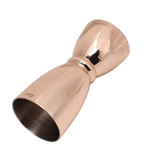 Jigger en cuivre 100% pour bars d'hôtel et outils à vin, nouveau style, agitateur à cocktail en verre, appareil de mélange de vin, jigger en verre avec logo personnalisé - Product Image 5