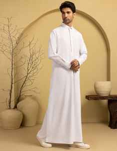 Meilleures ventes, thobe islamique de luxe pour hommes, manches longues, grande taille, pour mariage, prière, célébrations religieuses, événements - Product Image 4