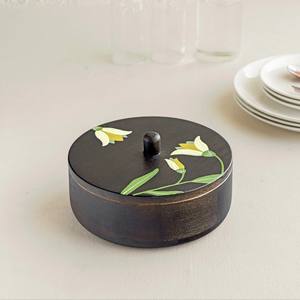 Plat à gratin en bois fait main personnalisable - Design vintage Couvercle de pot Non toxique Écologique Durable Réglable Léger - Product Image 6